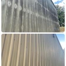 Amazing Soft Wash Results on Commercial Warehouse in Huntsville Alabama 6